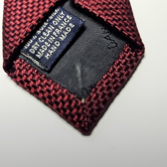 Daniel Cremieux- 100% Silk- Made in France- reddish maroon- formal - Picture 3 of 8